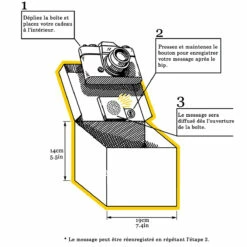 Boîte Cadeau Message à Enregistrer -Cadeau boutique boite cadeau message a enregistrer 2