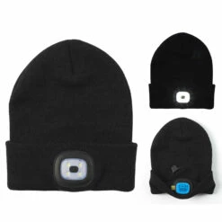 Bonnet Avec Lampe Frontale Intégrée -Cadeau boutique bonnet avec lampe frontale integree 4