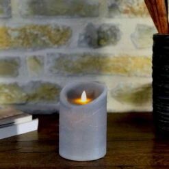 Bougie Cire Led à Flamme Vacillante