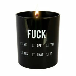 Bougie FUCK -Cadeau boutique bougie fuck 2