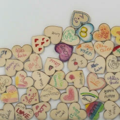 Out Of The Blue Cadre Photo à Messages Coeurs En Bois -Cadeau boutique cadre photo a messages coeurs en bois 3