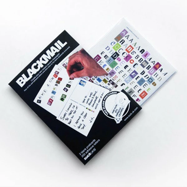 Carte Postale Chantage Avec Lettres Adhésives 4 Carte Postale Chantage Avec Lettres Adhésives – Image 2