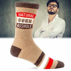 Chaussettes Natural Born Asshole -Cadeau boutique chaussettes natural born asshole 2