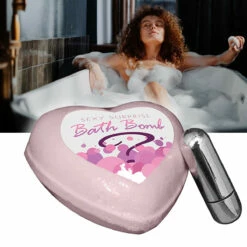 Coeur Effervescent Pour Le Bain Avec Surprise -Cadeau boutique coeur effervescent pour le bain avec surprise 2