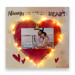 Out Of The Blue Coeur Lumineux Porte-photo -Cadeau boutique coeur lumineux porte photo 1