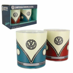 Coffret 2 Verres Combi VW 5 Coffret 2 Verres Combi VW -Cadeau boutique coffret 2 verres combi vw volskwagen campervan 1