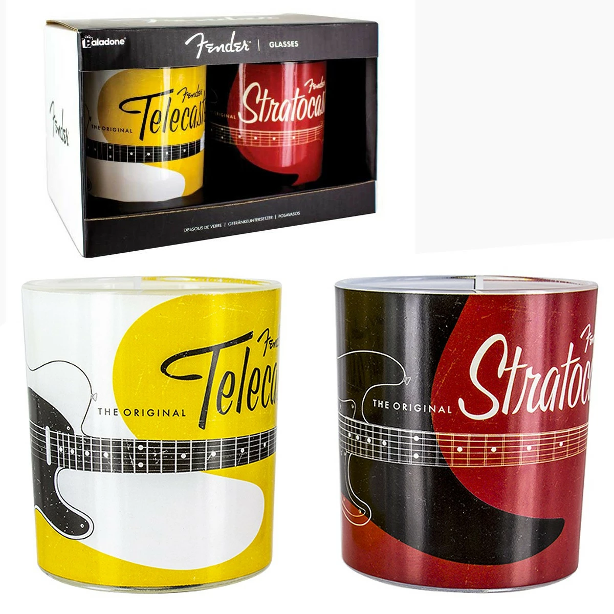 Paladone Coffret 2 Verres Fender 3 Paladone Coffret 2 Verres Fender