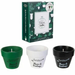 Coffret 3 Bougies Nature -Cadeau boutique coffret 3 bougies nature 4