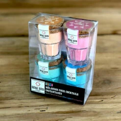 Coffret 4 Mélanges Pour Cocktails Instantanés -Cadeau boutique coffret 4 melanges pour cocktails instantanes 2