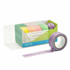 Coffret 5 Masking Tape Effet Macaron 7 Coffret 5 Masking Tape Effet Macaron -Cadeau boutique coffret 5 masking tape effet macaron 2