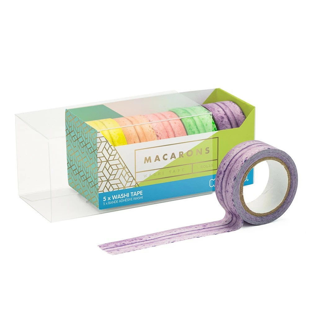 Coffret 5 Masking Tape Effet Macaron 5 Coffret 5 Masking Tape Effet Macaron – Image 3