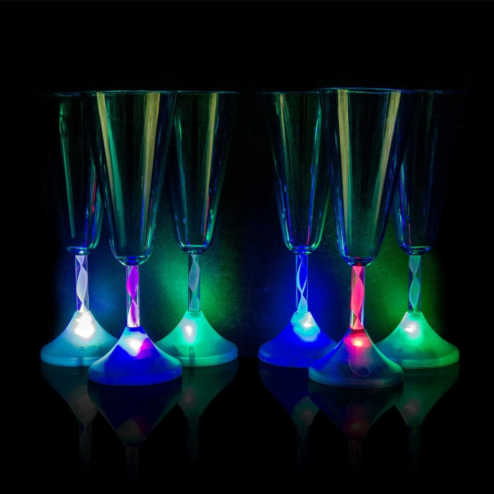 Coffret 6 Flûtes Disco Lumineuses 4 Coffret 6 Flûtes Disco Lumineuses – Image 2