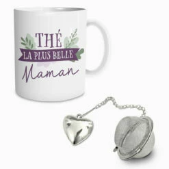 Coffret Mug Boule à Thé Maman -Cadeau boutique coffret mug boule a the maman 2