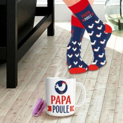 Coffret Mug Chaussettes Papa Poule -Cadeau boutique coffret mug chaussettes papa poule 2