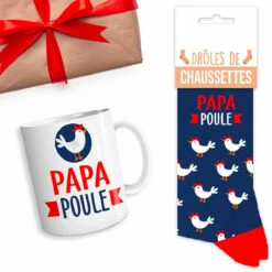 Coffret Mug Chaussettes Papa Poule