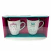 Coffret Mugs Papa Roi Et Maman Reine -Cadeau boutique coffret mugs papa roi et maman reine