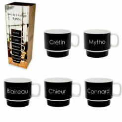 Cadeau boutique -Cadeau boutique coffret tasses mytho vilains garcons 1