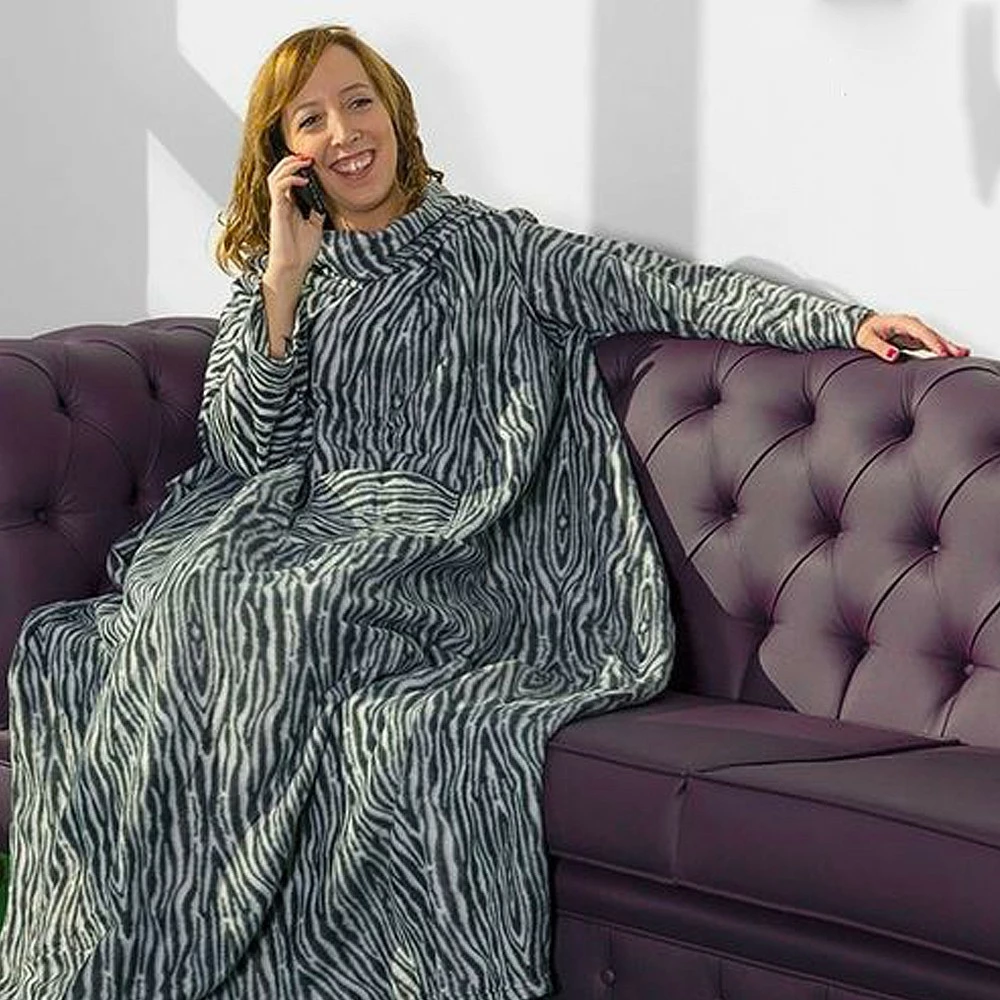 Couverture à Manches Zèbre 3 Couverture à Manches Zèbre