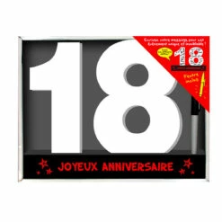 Dédicace 3D Anniversaire 18 Ans -Cadeau boutique dedicace 3d anniversaire 18 ans 1
