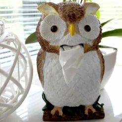 Distributeur De Mouchoirs Hibou -Cadeau boutique distributeur de mouchoirs hibou 1