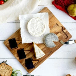 Ensemble Plateau à Fromage, Couteau Et Panneaux. 7 Ensemble Plateau à Fromage, Couteau Et Panneaux. -Cadeau boutique ensemble plateau a fromage couteau et panneaux 1