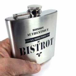 Flasque Inox Bistrot -Cadeau boutique flasque inox bistrot 2
