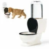 Gamelle En Forme De WC -Cadeau boutique gamelle pour animaux en forme de wc toilettes