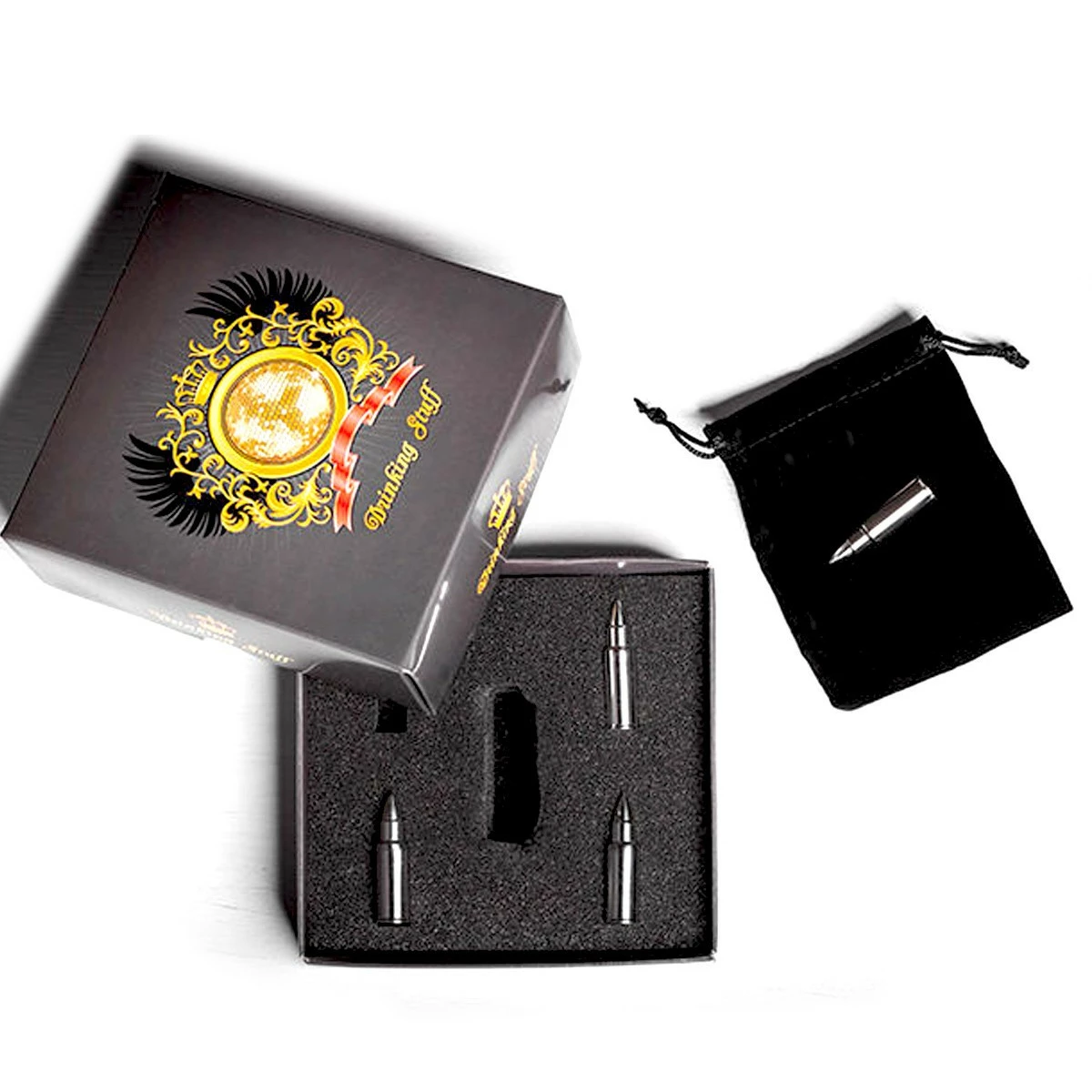 Glaçons Munitions Réutilisables En Acier Inoxydable 4 Glaçons Munitions Réutilisables En Acier Inoxydable – Image 2