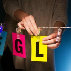 Guirlande Pinces à Messages Et Photos -Cadeau boutique guirlande pinces a messages et photos 4