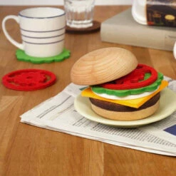 Hamburger Dessous De Verre -Cadeau boutique hamburger dessous de verre 2