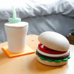 Hamburger Dessous De Verre -Cadeau boutique hamburger dessous de verre 3