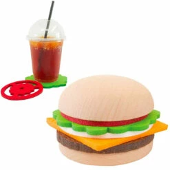Hamburger Dessous De Verre -Cadeau boutique hamburger dessous de verre 4