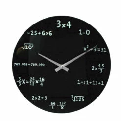 Out Of The Blue Horloge Mathématiques En Verre