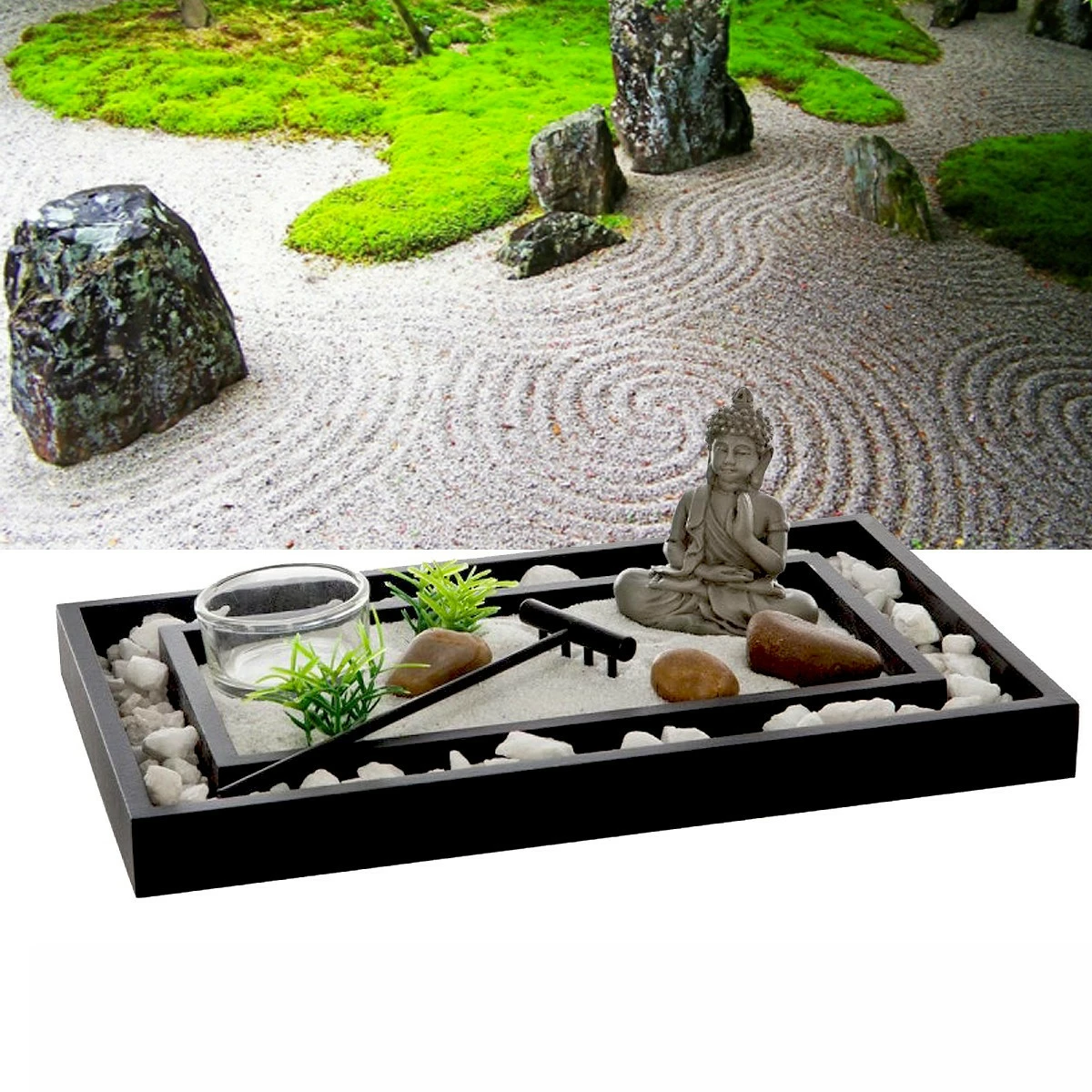 Jardin Zen Avec Bougeoir 3 Jardin Zen Avec Bougeoir
