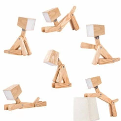 Lampe Bois Design Chien -Cadeau boutique lampe bois design chien 2