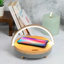 LIVOO Lampe De Chevet Enceinte LED Chargeur Induction Rapide 11 LIVOO Lampe De Chevet Enceinte LED Chargeur Induction Rapide -Cadeau boutique lampe de chevet enceinte led chargeur induction rapide 3