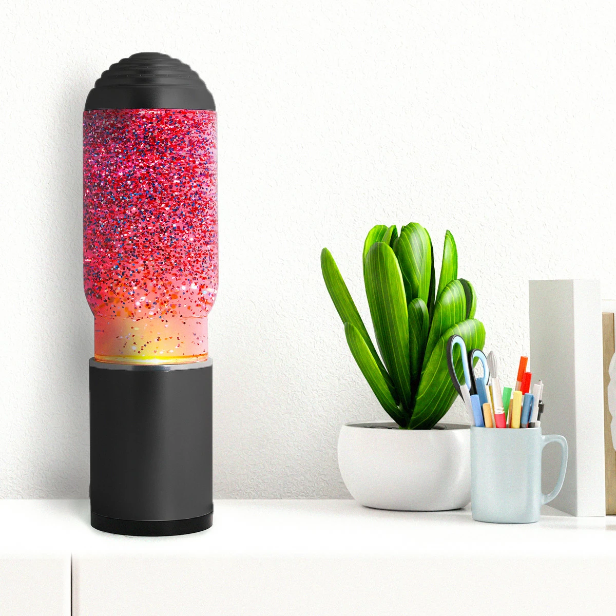 Lampe Lave à Paillettes Avec Diffuseur De Parfum Intégré - Ambiance Et Aromathérapie 2-en-1 5 Lampe Lave à Paillettes Avec Diffuseur De Parfum Intégré - Ambiance Et Aromathérapie 2-en-1 – Image 3