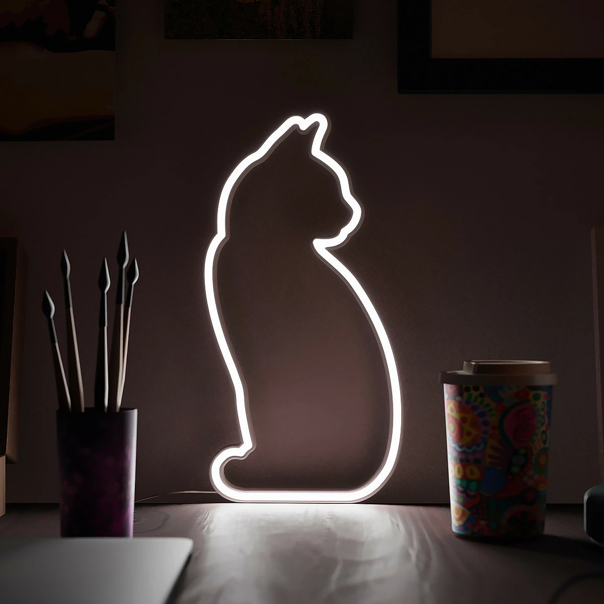 Lampe Neon Silhouette Chat 4 Lampe Neon Silhouette Chat – Image 2