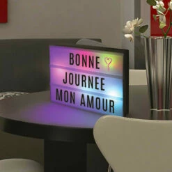 Lightbox A4, Lampe Multicolore à Messages 10 Lightbox A4, Lampe Multicolore à Messages -Cadeau boutique lightbox a4 lampe multicolore a messages 3