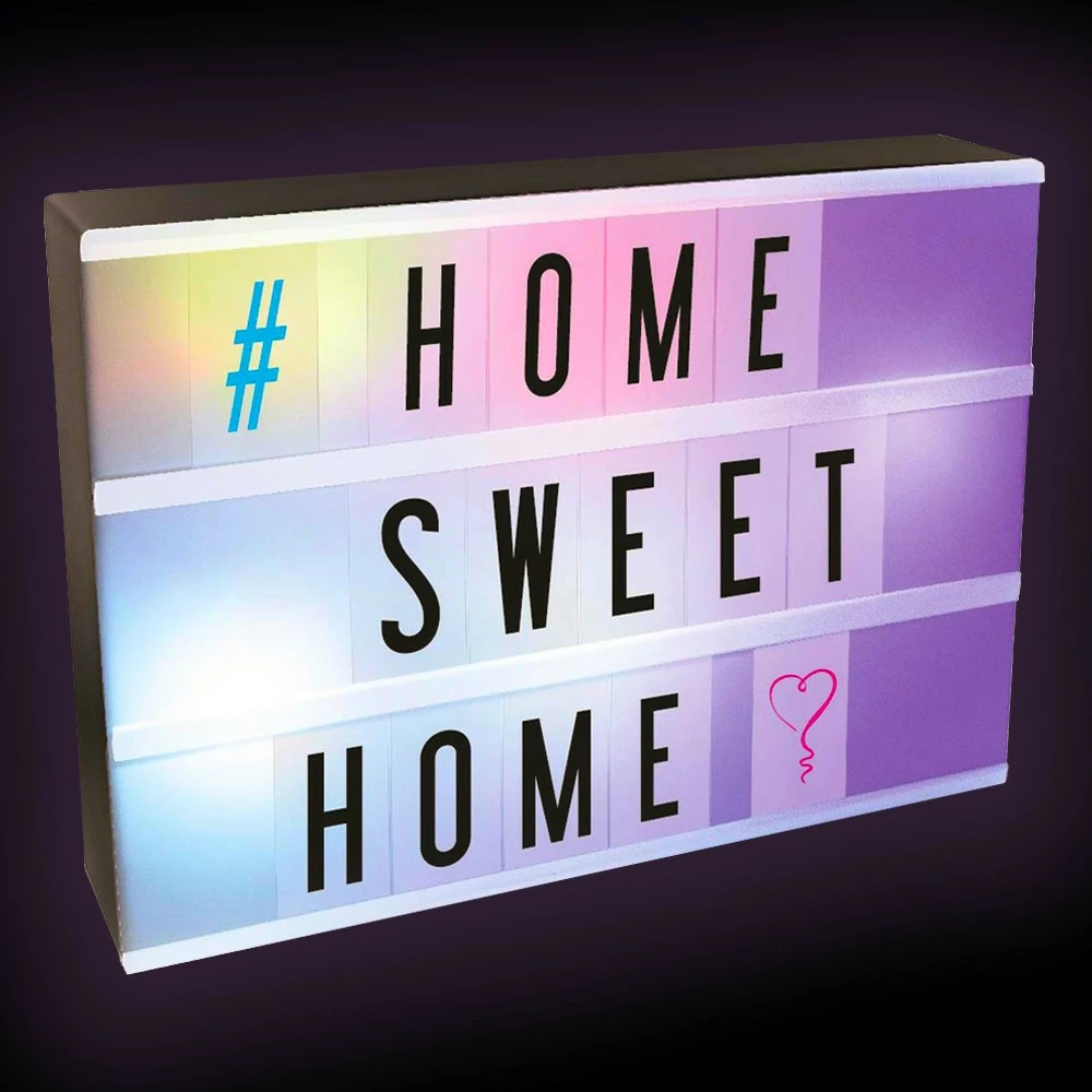 Lightbox A4, Lampe Multicolore à Messages 3 Lightbox A4, Lampe Multicolore à Messages