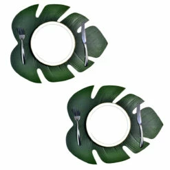 Lot De 2 Sets De Table Feuille Tropicale -Cadeau boutique lot de 2 sets de table feuille tropicale 2
