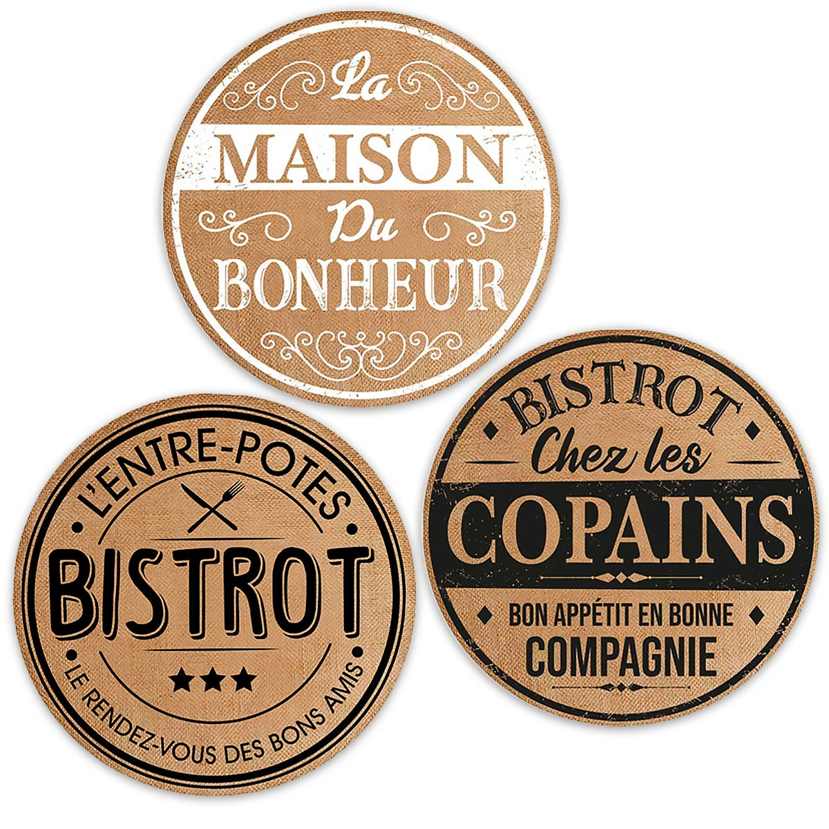 Lot De 6 Sets De Table Toile De Jute 8 Lot De 6 Sets De Table Toile De Jute – Image 6