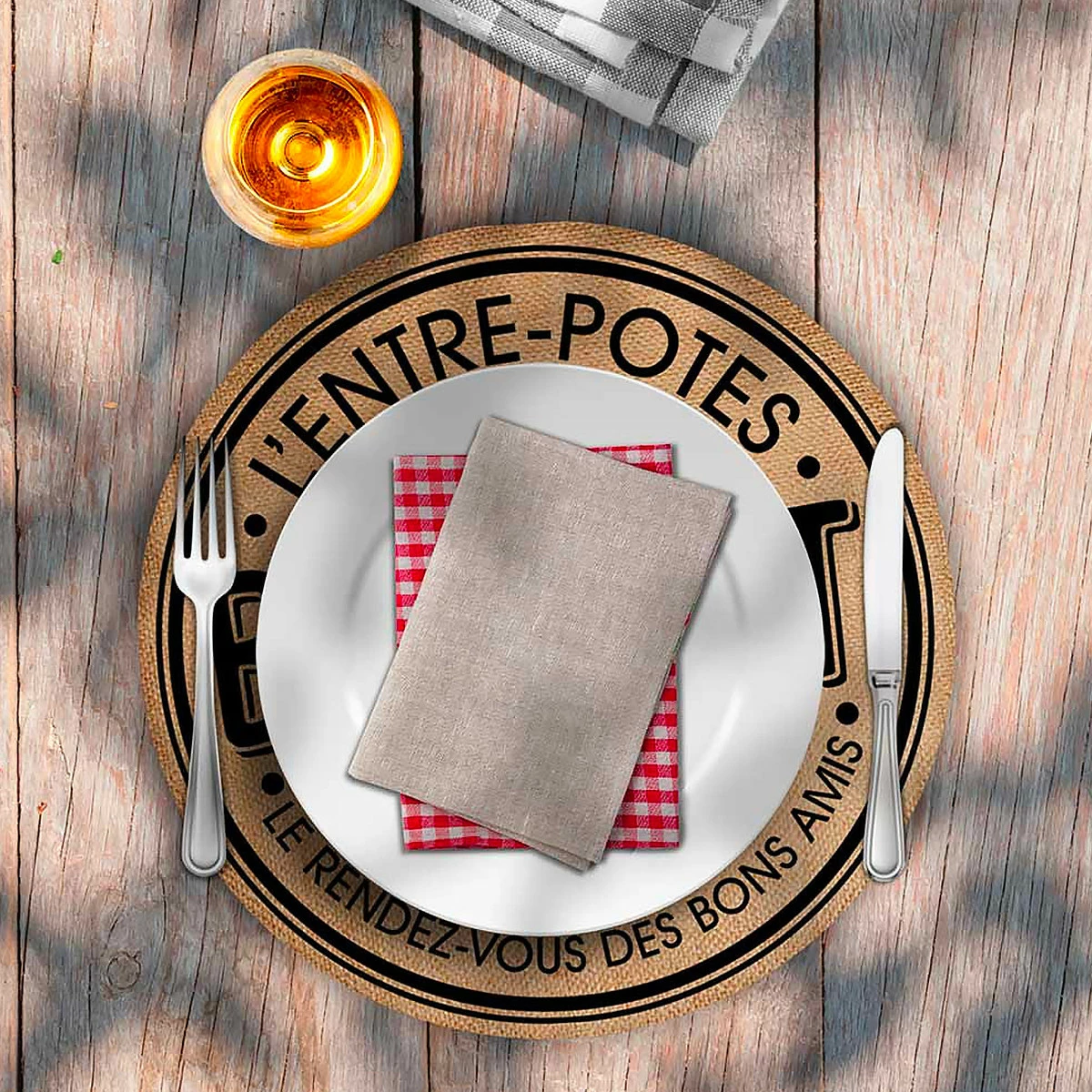 Lot De 6 Sets De Table Toile De Jute 3 Lot De 6 Sets De Table Toile De Jute