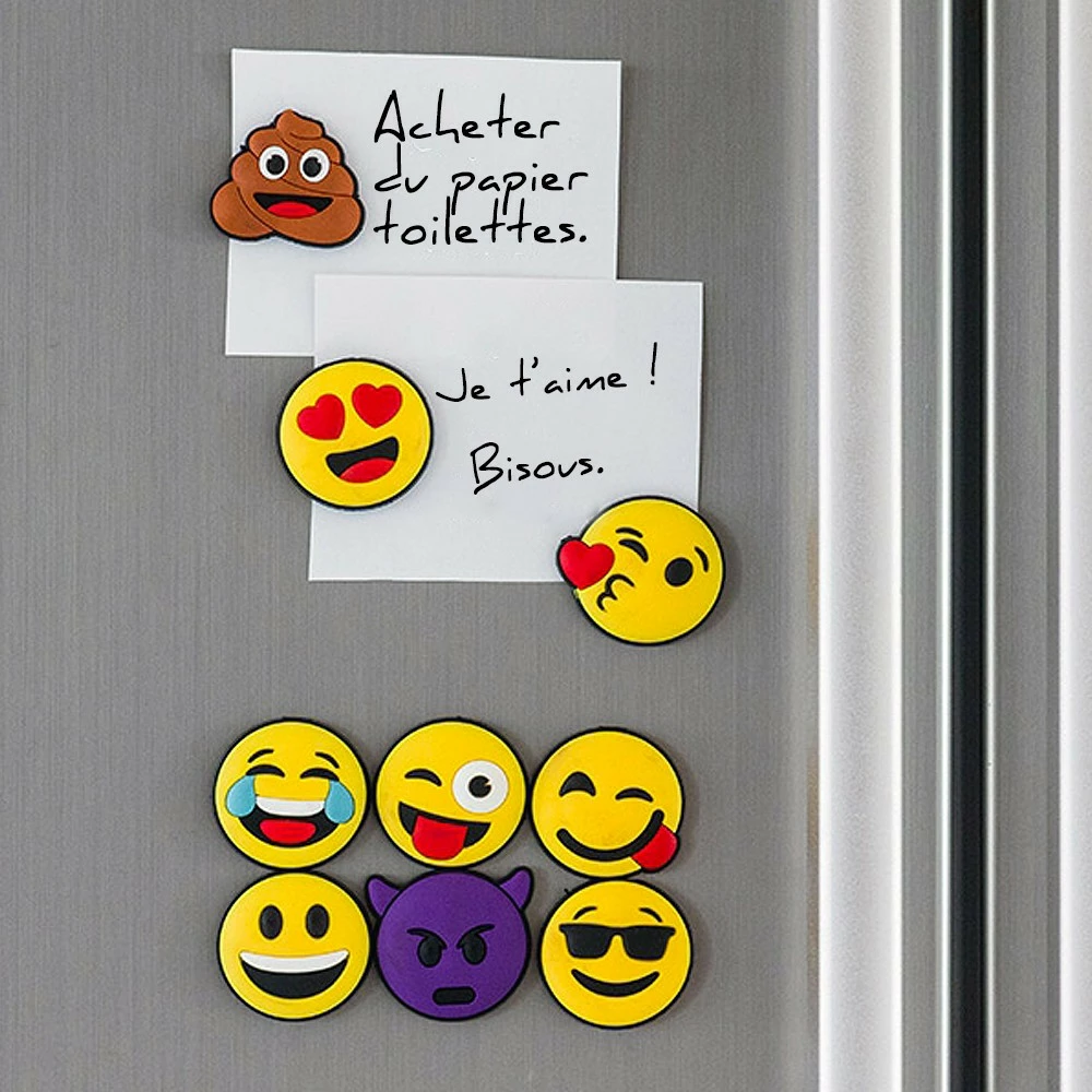 Lot De 9 Magnets Emoji 4 Lot De 9 Magnets Emoji – Image 2