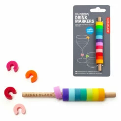 KIKKERLAND Marqueurs De Boisson Rainbow