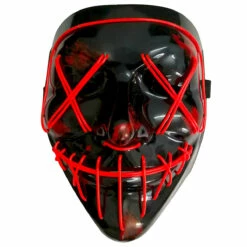 Masque Horreur Lumineux Rouge