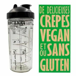 Miam Vegan, Shaker Crêpes Et Pancakes Sans Gluten -Cadeau boutique miam vegan shaker crepes et pancakes sans gluten 1