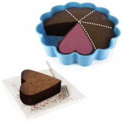 Moule à Gâteau 6 Parts En Coeur
