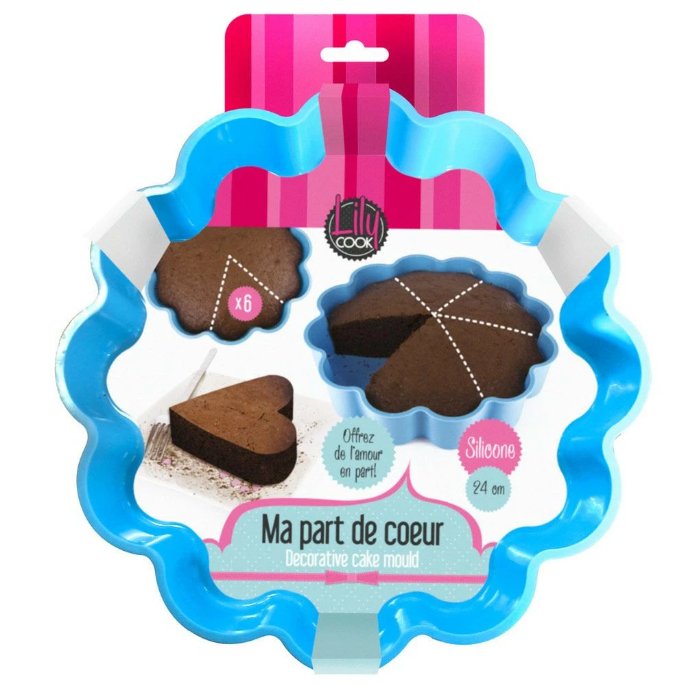 Moule à Gâteau 6 Parts En Coeur 6 Moule à Gâteau 6 Parts En Coeur – Image 4