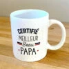 Mug Certifié Meilleur Beau Papa -Cadeau boutique mug certifie meilleur beau papa